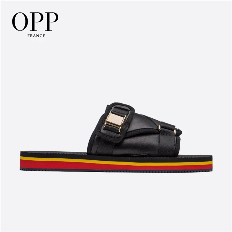 OPP Слиперы мужские летние модные пляжные туфли сандалии подчеркивающие