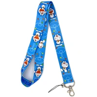 anime doraemon neck strap lanyard keychain mobile phone strap id badge holder rope key chain keyrings cosplay accessories gift