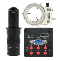 new sony imx307 cmos sensor 1080p hdmi vga industrial digital video microscope camera for phone cpu pcb smd repair soldering