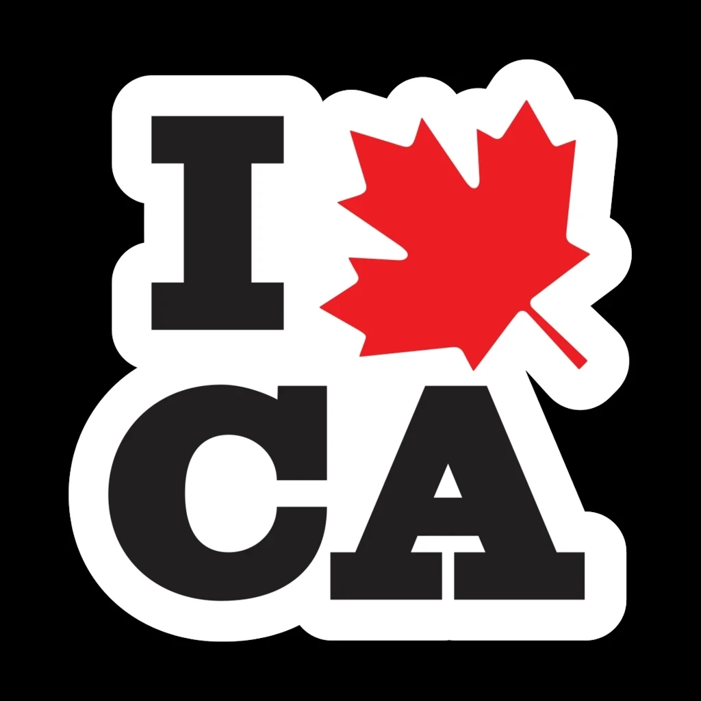 

S50848# 13CM/17CM Personality PVC Decal For I LEAVE CANADA Waterproof Car Sticker on Motorcycle Laptop Decorative