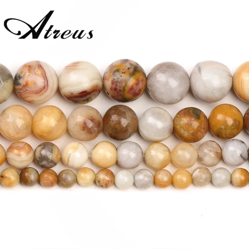 Новинка бусины цвета хаки из натурального агата блестящие круглые камня для