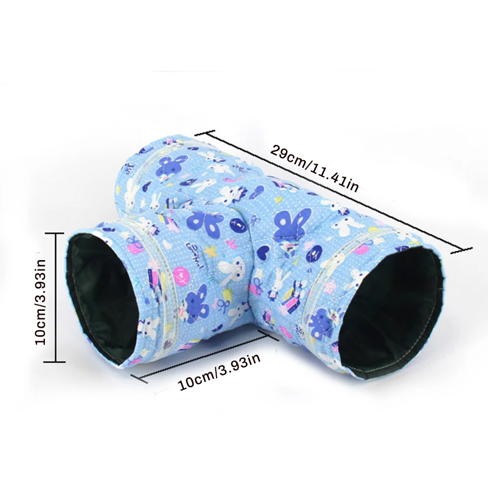 T-Shaped Pet Hamster House Tubes Toy Small Animals Guinea Pig Playing Tunnels Bed Nest For Rabbits Ferrets |