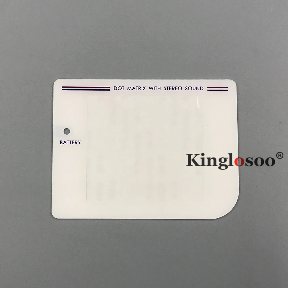 Белые стеклянные Экраны Замена объектива для Gameboy Classic GBC GB DMG GBA пластиковая