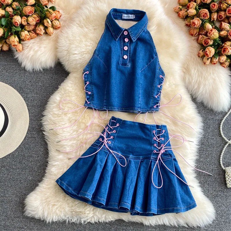 

Юбка-трапеция в складку, с высокой талией