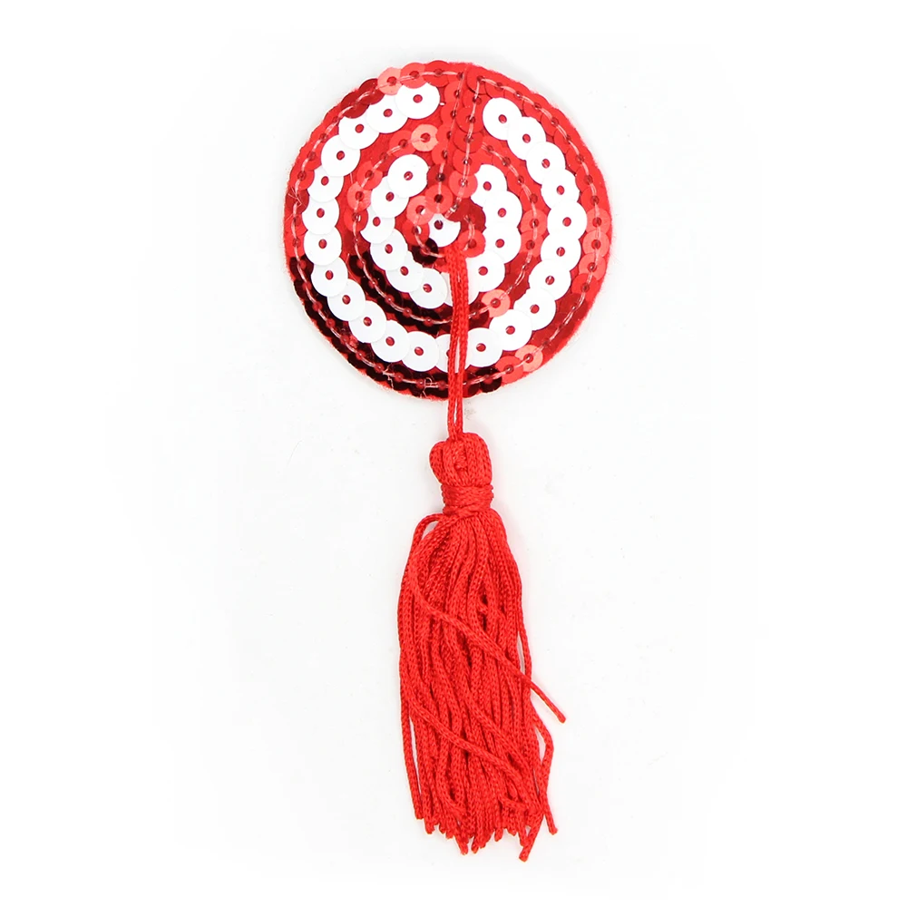 Сексуальное женское белье бюстгальтер для груди блестки кисточка круг соски