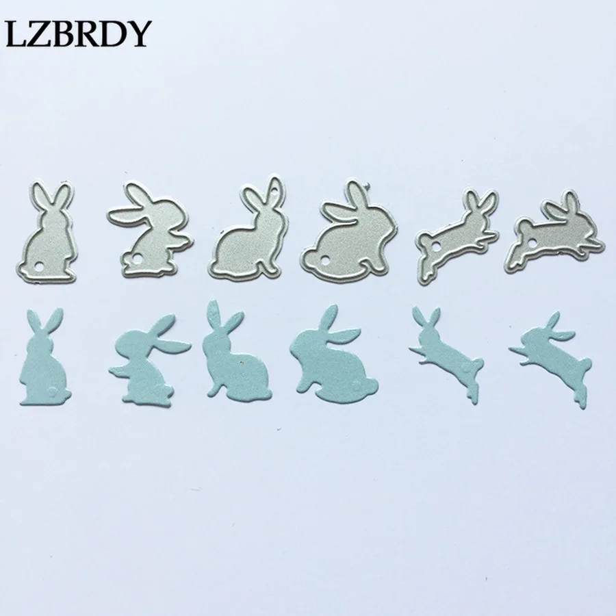 8 шт./упак. милые кролики тисненые металлические Вырубные штампы Alinacraft животных