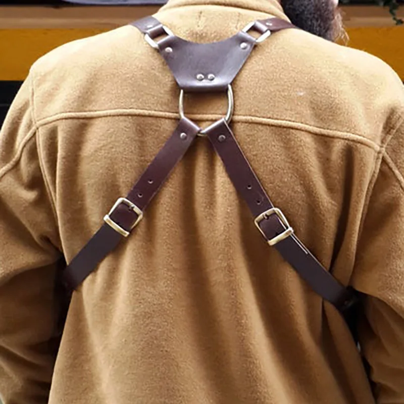 Кожаная Наплечная Сумка в стиле стимпанк средневековая винтажная кобура с двумя