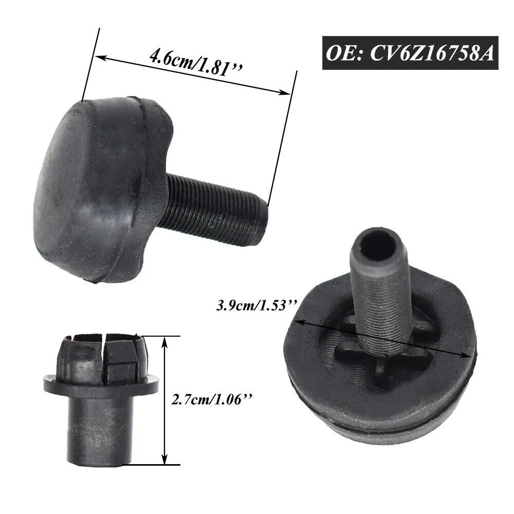 

Left Car Hood Stop Cushion Right Rubber Black C-Max Edge Hood Stop Cushion