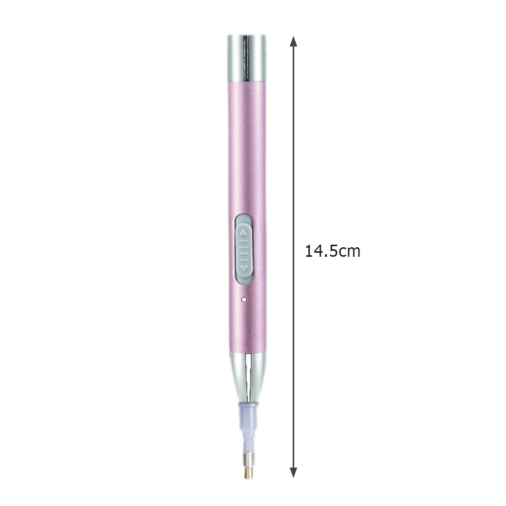 

USB Rechargeable Lighting Point Drill Pen with 5 Heads for DIY 5D Diamond Painting Drawing Accessories Tools Art Craft
