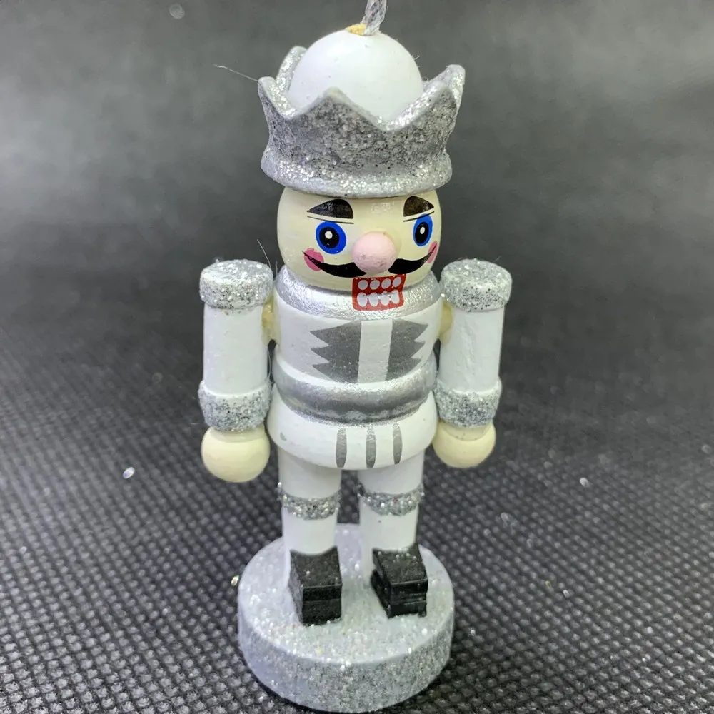 6cm 6Pcs Wooden Nutcracker Doll Soldier Christmas Ornaments Home Decor Miniature Figurines Vintage Handcraft Puppet 2021 New | Дом и сад