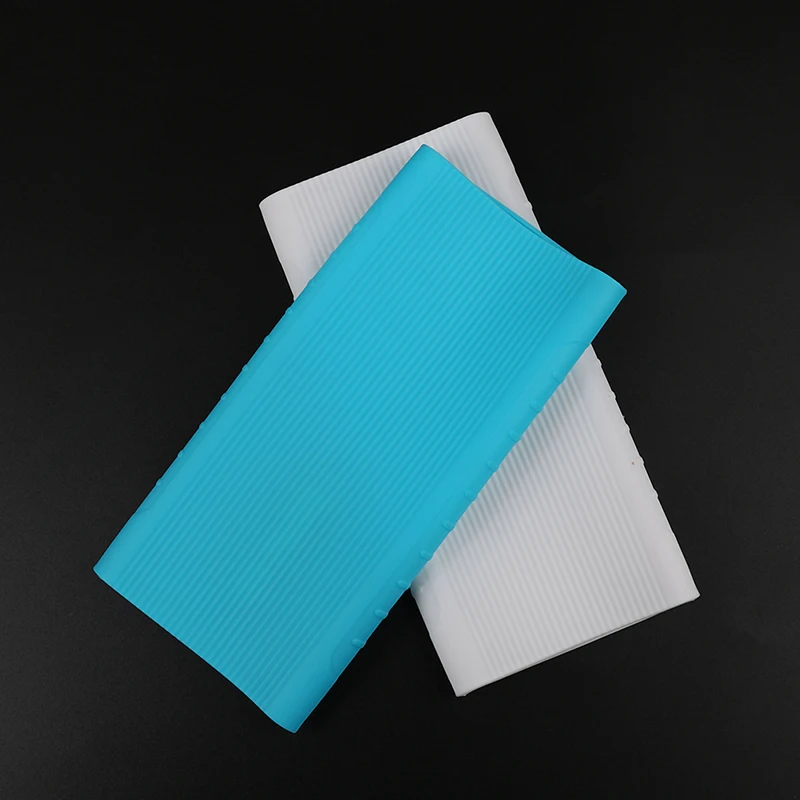 Силиконовый защитный чехол для Xiaomi Power Bank 2 10000 мАч два USB-порта кожаный внешнего