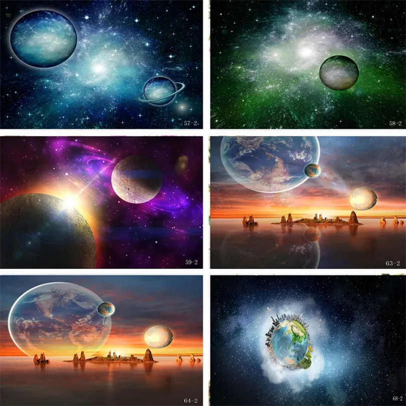 Виниловый фон Nitree реквизит для фотосъемки земля Вселенная звездное небо