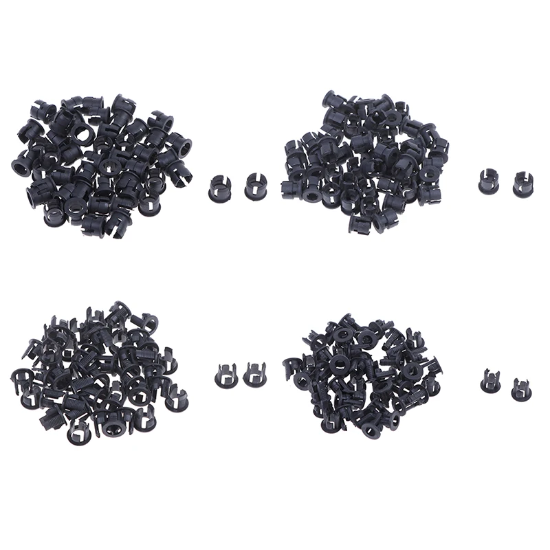 

50pcs Black Plastic 3mm 5mm Lamp LED Diode Holder Black Clip Bezel Socket Mounts Useful Wholesale