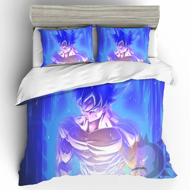 Пуховые и льняные комплекты хлопковый комплект постельного белья s Dragon Ball пододеяльник простыни наволочки постельное белье Комплект постельного белья королевского размера для дома