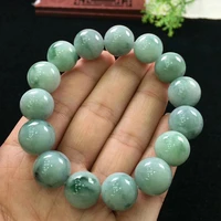 genuine green natural jade a gemstone bracelet 13 5mm women men natural jade a crystal round beads necklace aaaaa