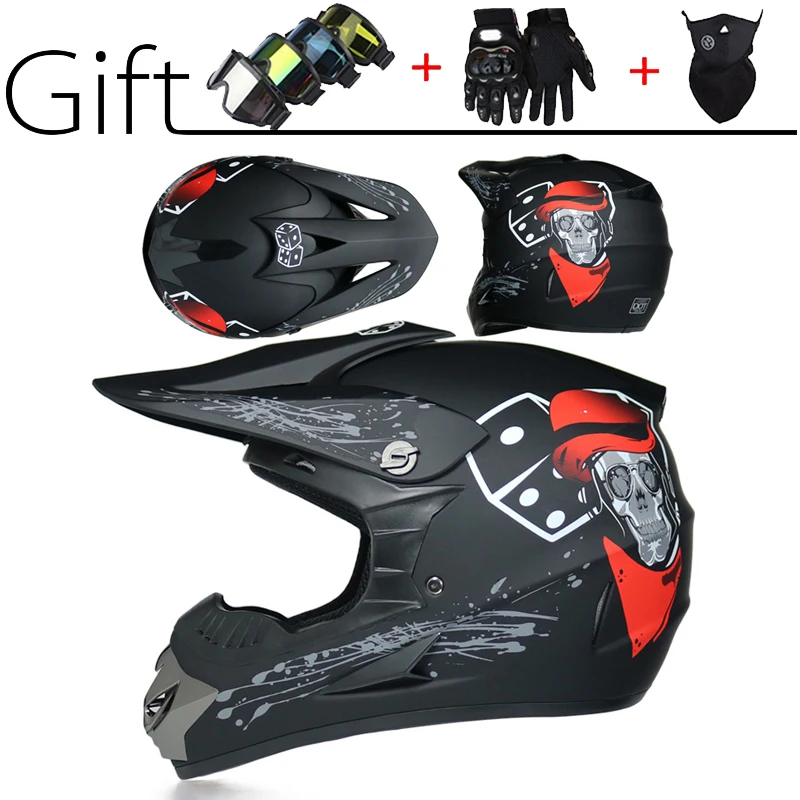 Motorcycle Helmet Off Road Motocross Casco Motorbike Racing Enduro Casque Dirt Bike Downhill Men Women Capacete De Moto Skull | Автомобили