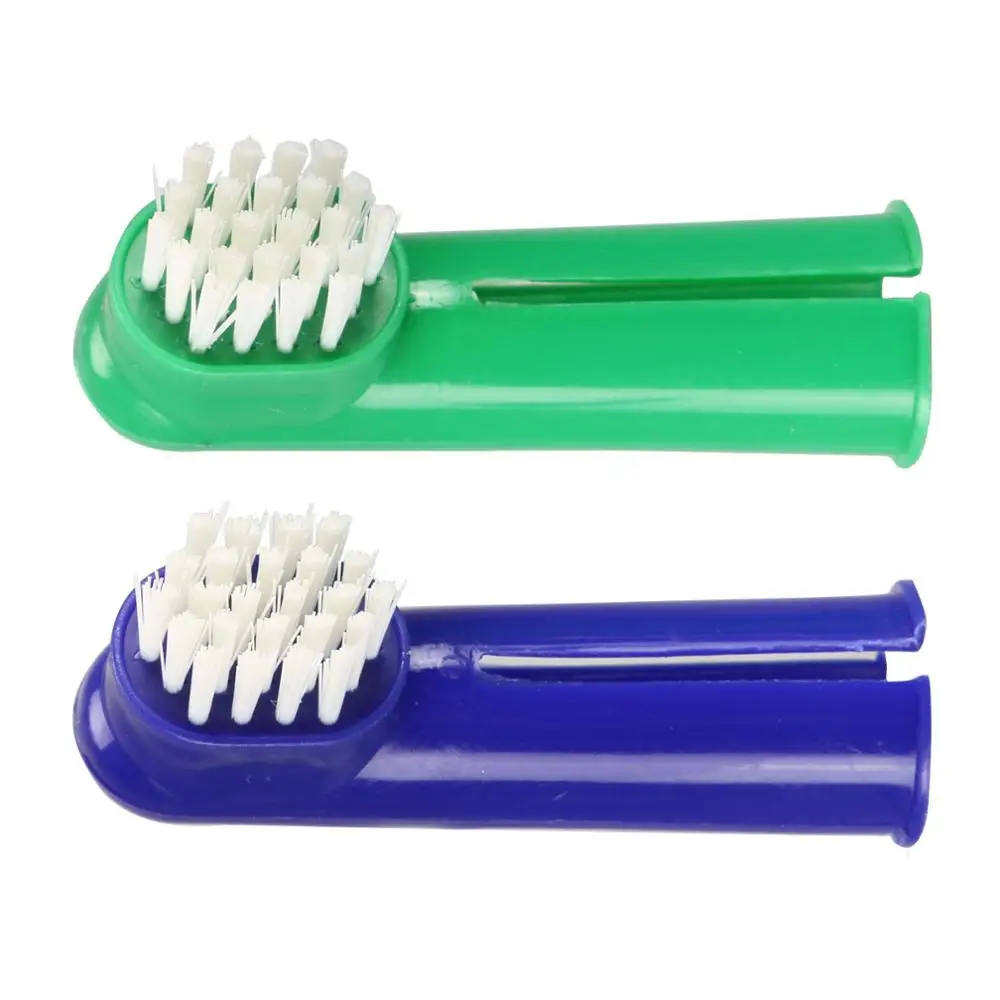 

10pcs/set Soft Pet Finger Toothbrush Teddy Dog Brush Bad Breath Tartar Teeth Tool Dog Cat Cleaning Supplies