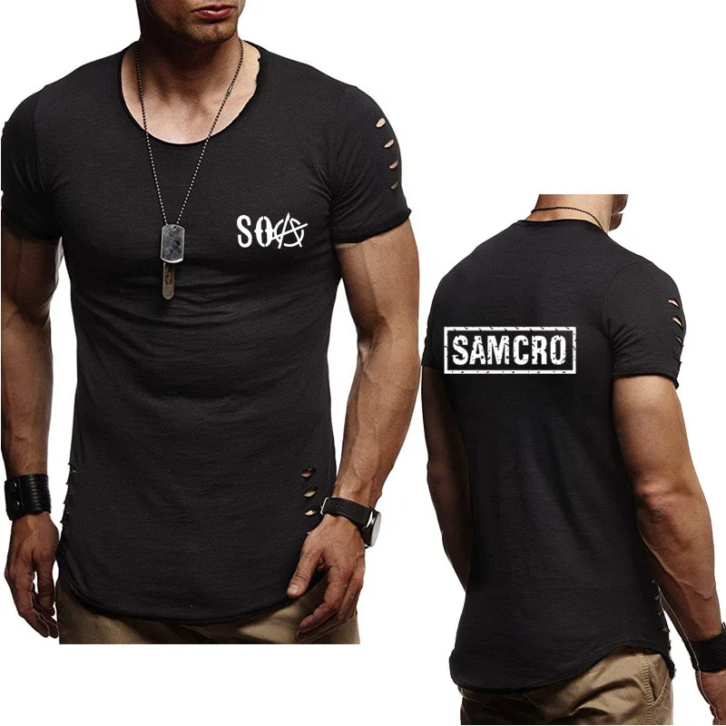 

Summer new Men’s T-Shirt SOA Sons of anarchy the child SAMCRO printing Fashion short sleeve O-neck Cotton Casual Men's T-shirt