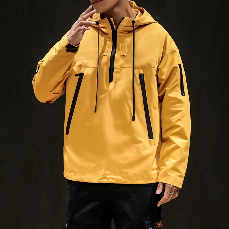 

2020 Autumn Men's Jacket New Zipper Windbreaker Jackets Zippers Overcoat Male Plus Size Hip Hop Streetwear Jackets Coat M-7XL
