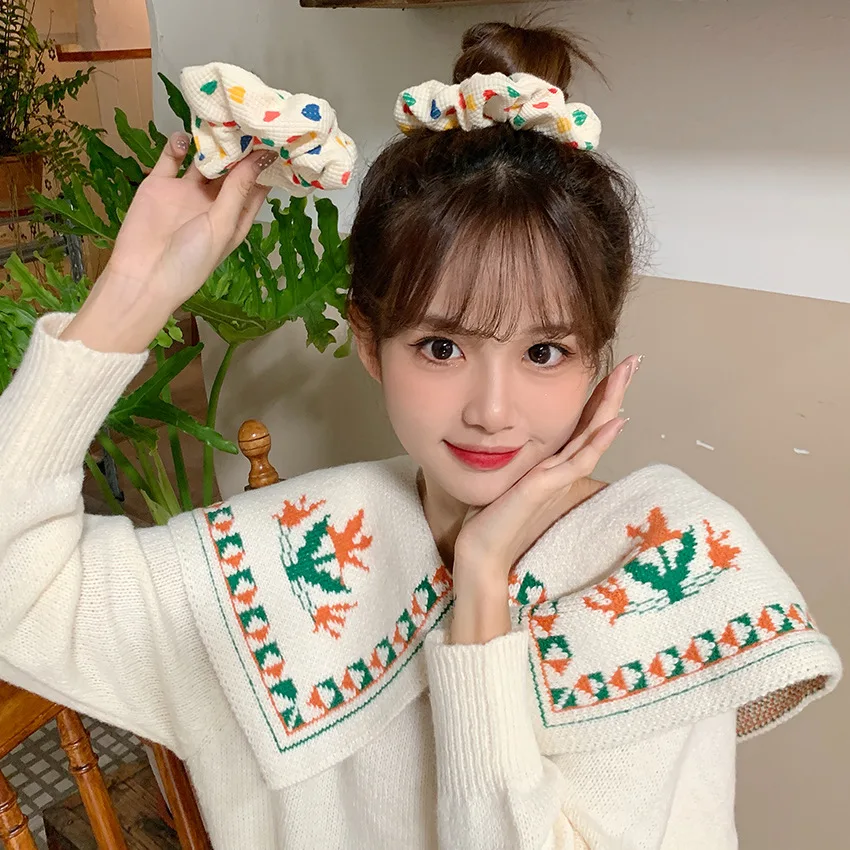 Резинка для волос милая любовь эластичная заколка карамельного цвета девочек