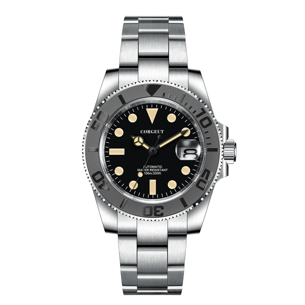 Часы наручные NH35 Мужские автоматические роскошные механические с сапфировым