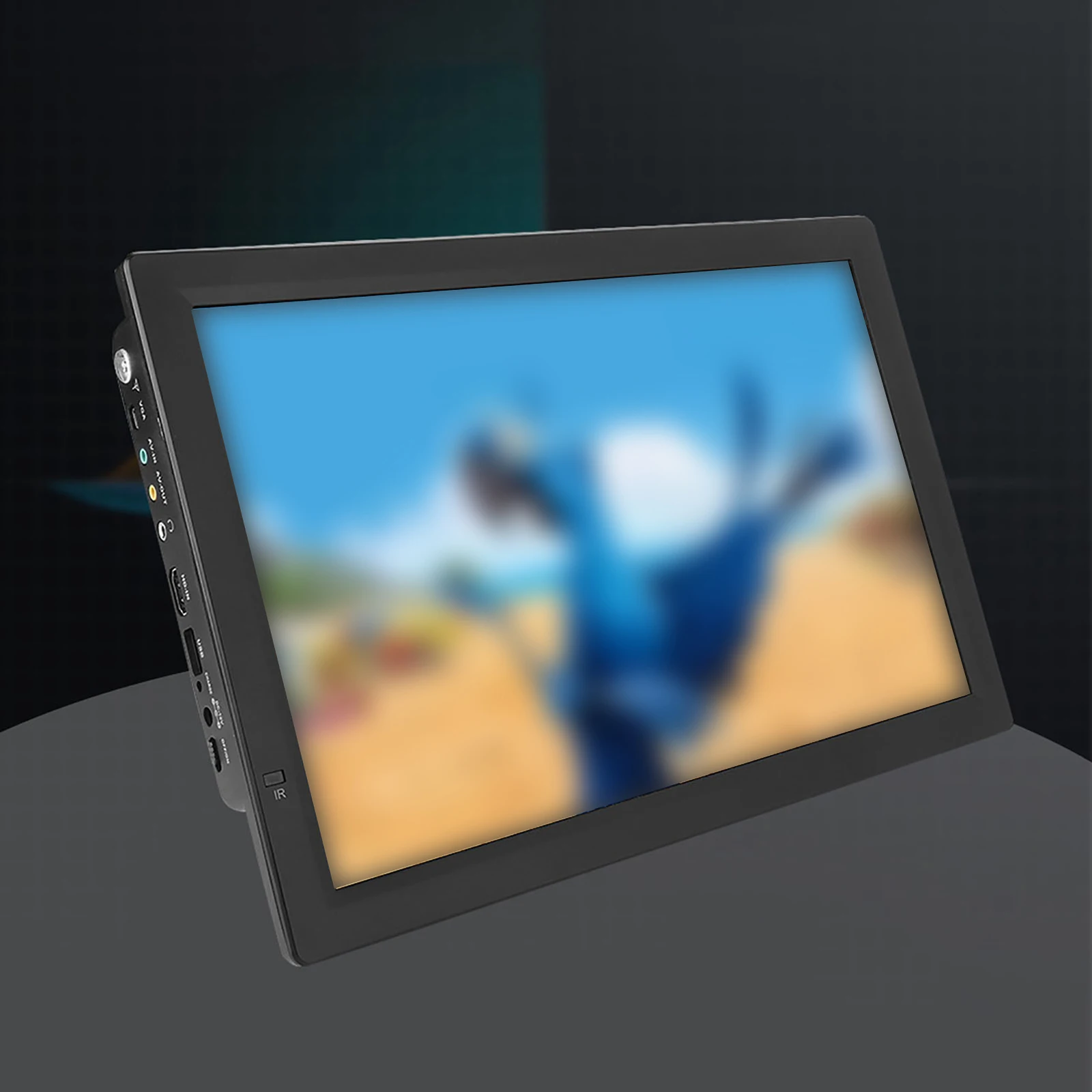 Портативный ТВ мини автомобиль 14 дюймов Экран телевидения цифрового Высокое