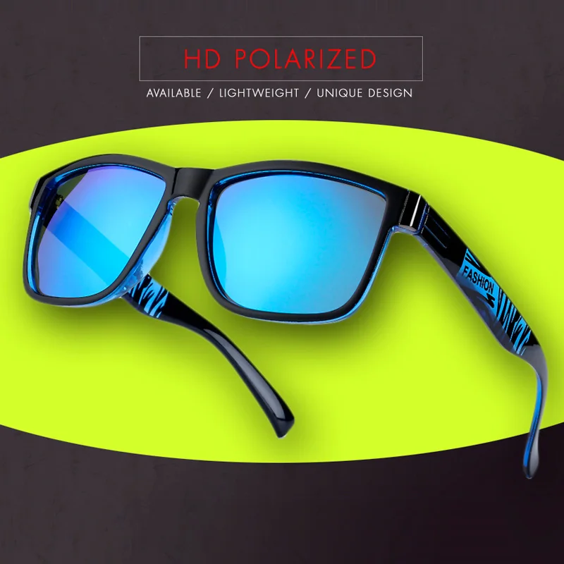 Модные дизайнерские поляризационные солнцезащитные очки для мужчин