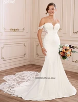 wedding dress mermaid lace sweetheart neckline flower shape train marry with for a party plus size bride gown vestidos de novia