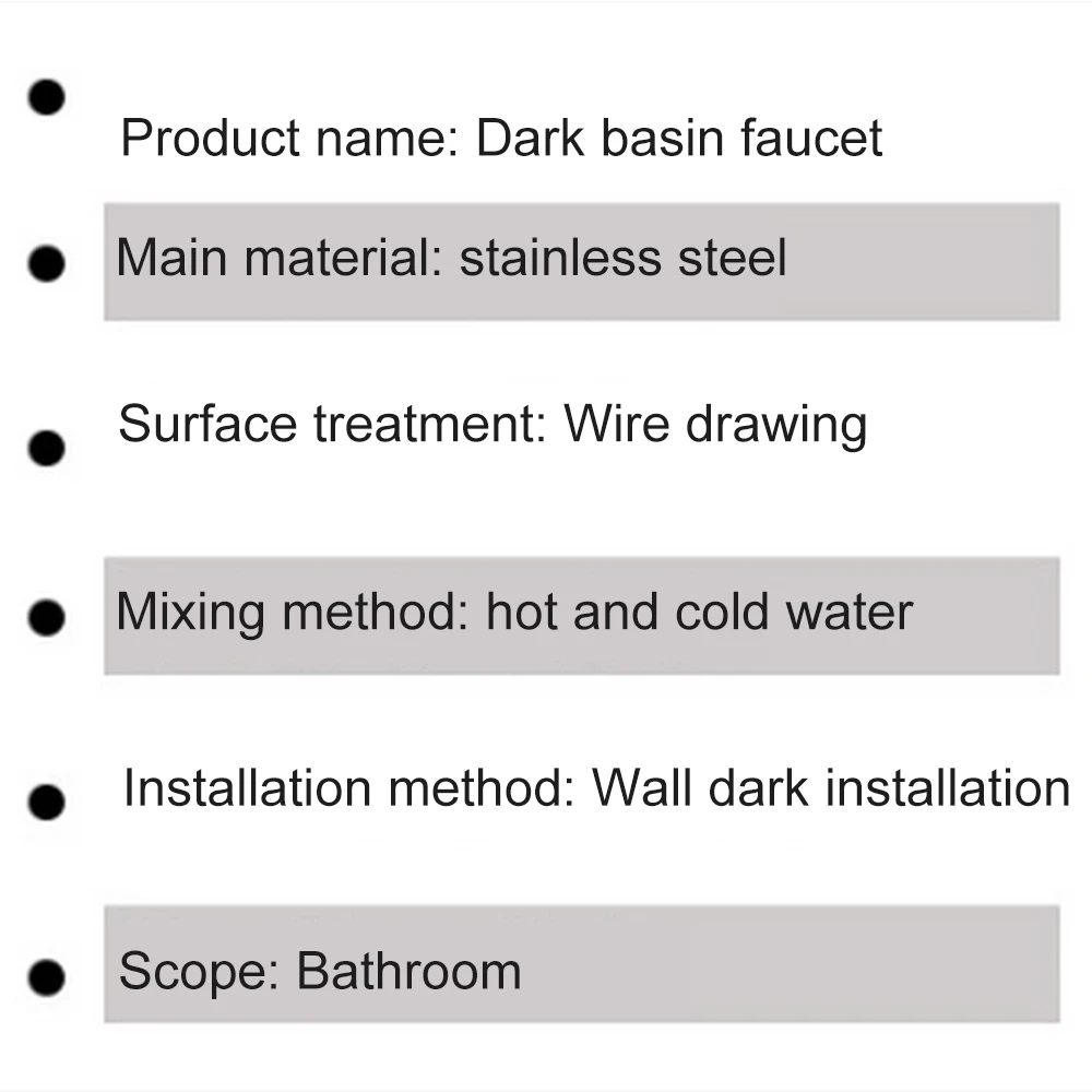 

Stainless Steel Bathroom Wall Basin Cold Hot Water Faucet Wall Basin Faucet Single Handle Sink Mixer Tap Bathroom Wholesale Bath