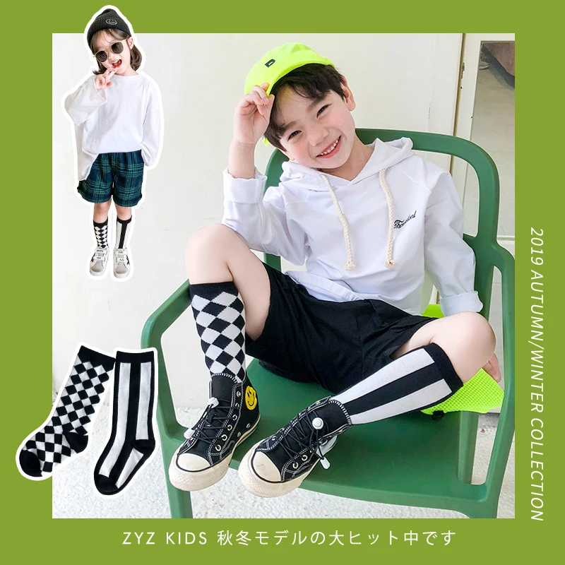 Г. Новые Модные гольфы для девочек детские зимние носки для осени, длинные носки для маленьких мальчиков яркие цвета, от 1 до 8 лет