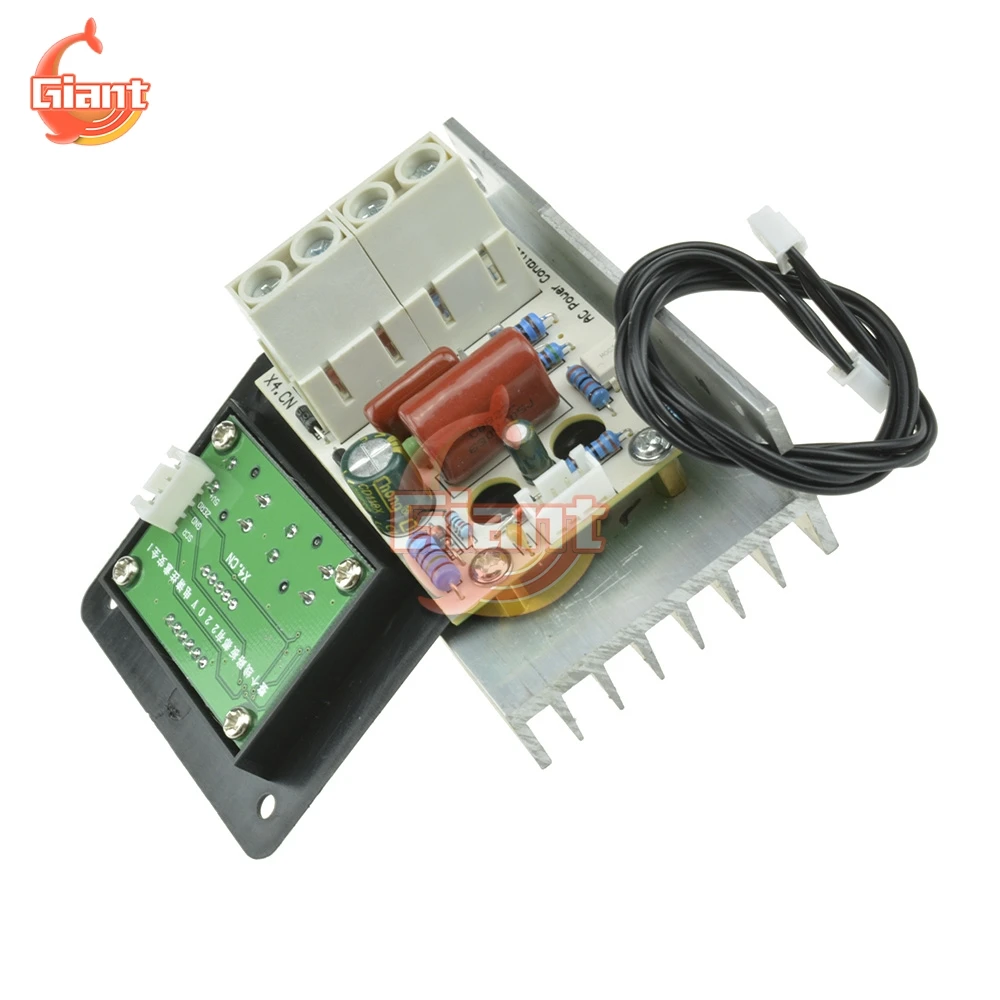 AC 220V 10000W SCR Напряжение регулятор регулируемый ШИМ двигатель Скорость Управление