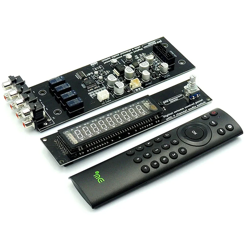 VFD дисплей регулятор громкости Hi Fi Плата усилителя 4 канальный источник звука