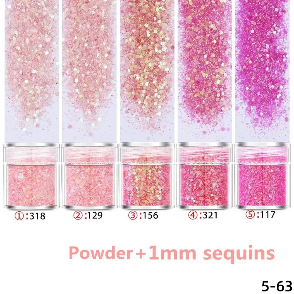 

10 мл/бутылка, розовая серия, очаровательный пигмент, Женская голографическая фотография, блестящий порошок