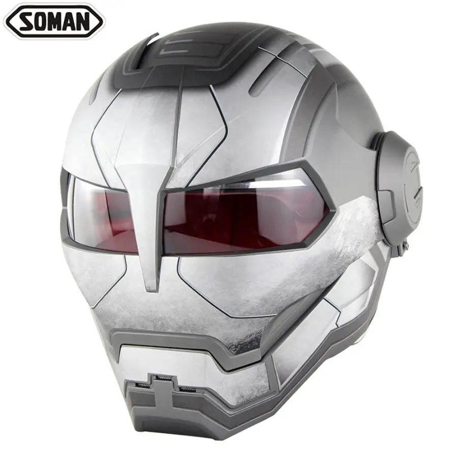 Мотоцикл Ironman робот стиль безопасности мотоцикла Casco мотокросса Capacete Monster Casque DOT