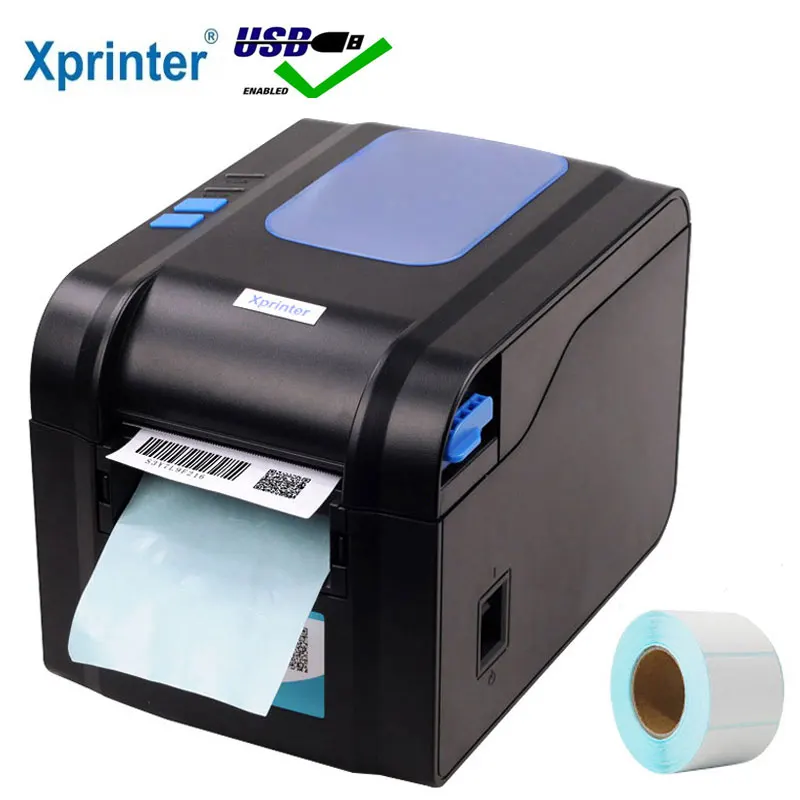 Термопринтер для этикеток Xprinter 3 дюйма принтер штрих-кодов наклеек Qrcode |