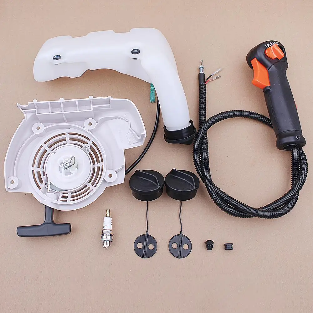 Вытяжной стартер крышка газового топливного бака полосатый трос дроссельной