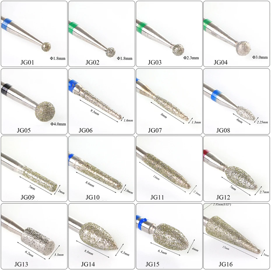 Алмазная фреза для ногтей 1 шт. сверло вращающаяся из нержавеющей стали