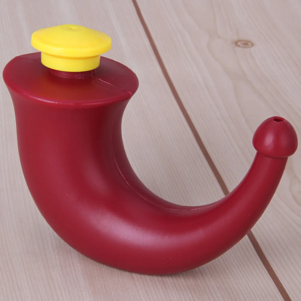 

Yoga Neti Pot Nasal Rinsing Nose Wash Sinus Irrigation Red Horn Cleaner