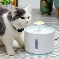 automatic cat water filter fountain for pets dispenser large drinking bowl cat 2 4l auto drinking bottle for dog with filter led