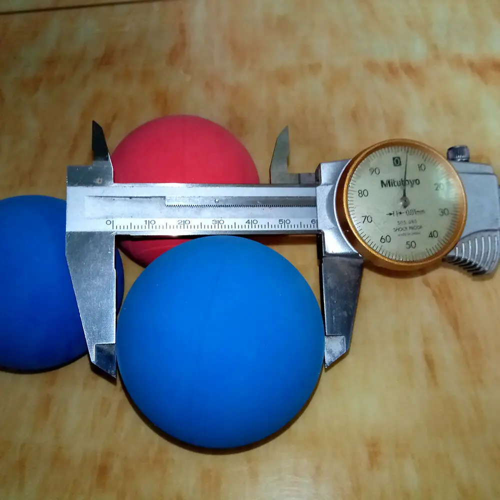 60mm 2X спортивные игрушки высокая эластичность Сквош резиновые шары Красочные полые шары 55 мм мяч для снятия стресса игрушки для детей - Цвет: 60mm