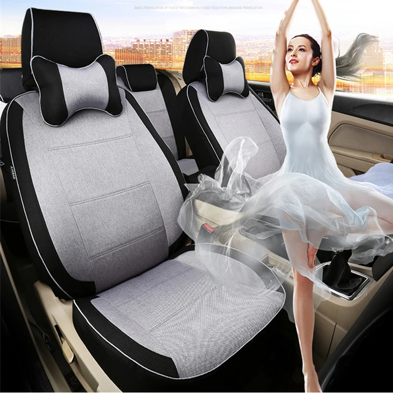 AutoDecorun Custom Seat Cover Set for Renault Captur Car Styling Accessories Linen Cars Cushion Supports Protection | Автомобили и