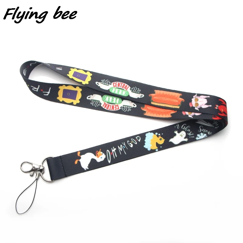 

Flyingbee Friendship Lanyard Phone Rope Keychains Phone Lanyard For Keys ID Card Cartoon Lanyards For Men Women X0089