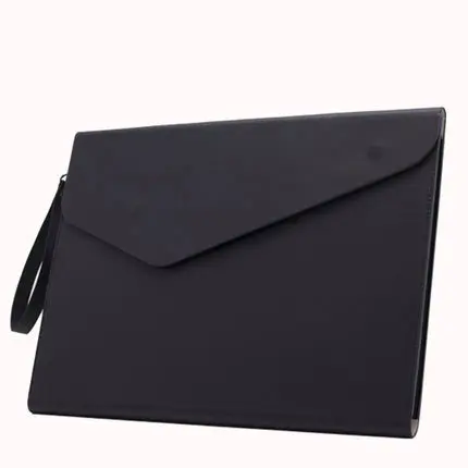 With Hand Strap Модная цветная кожаная папка А5 А4, Сумка для документов, Офисная папка, органайзер для документов с ремешком - Цвет: With Hand Strap