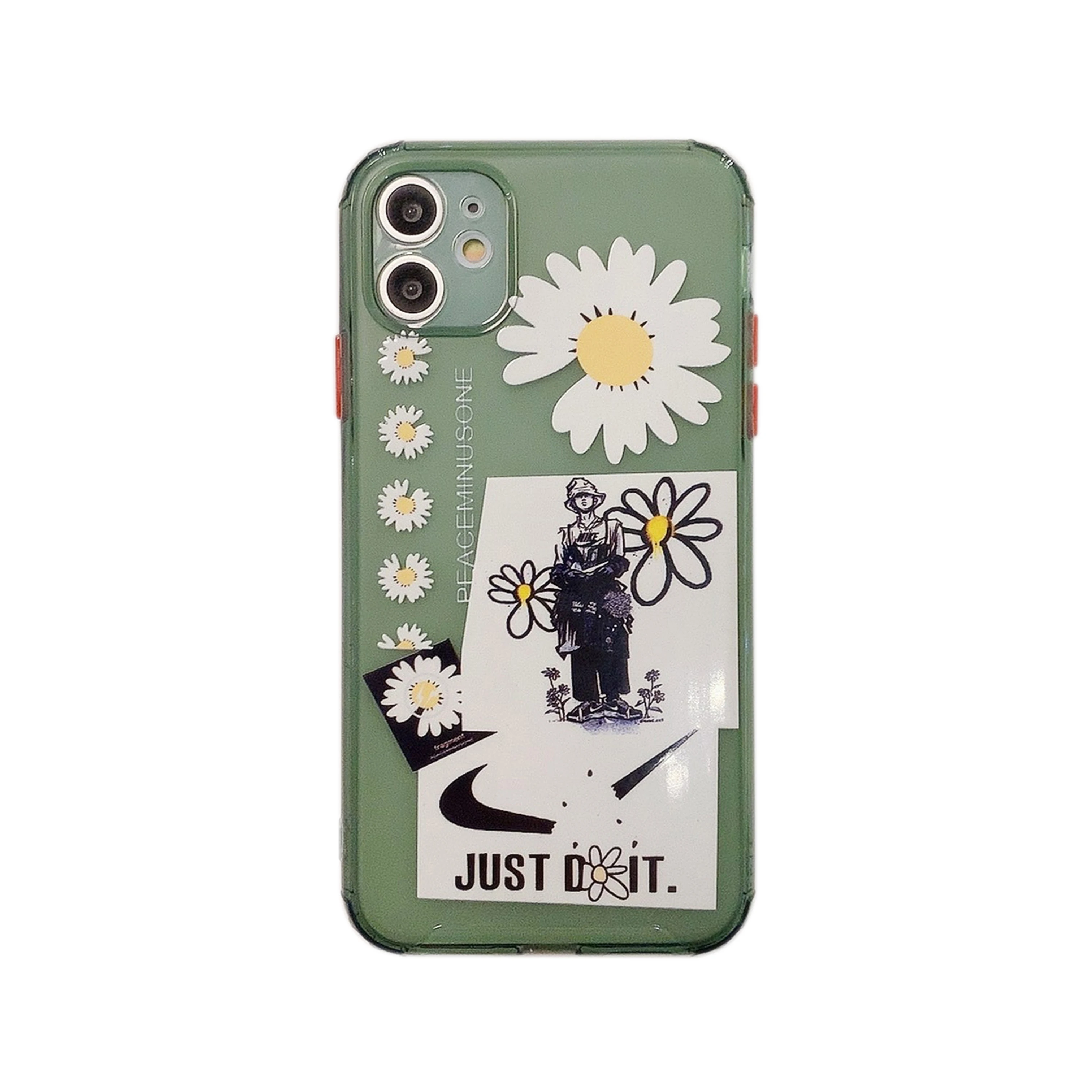 

The latest daisy pattern Iphone case Silicone material Broken hook pattern for Iphone11 PRO MAX X XR XSMAX 6 7 8 PLUS