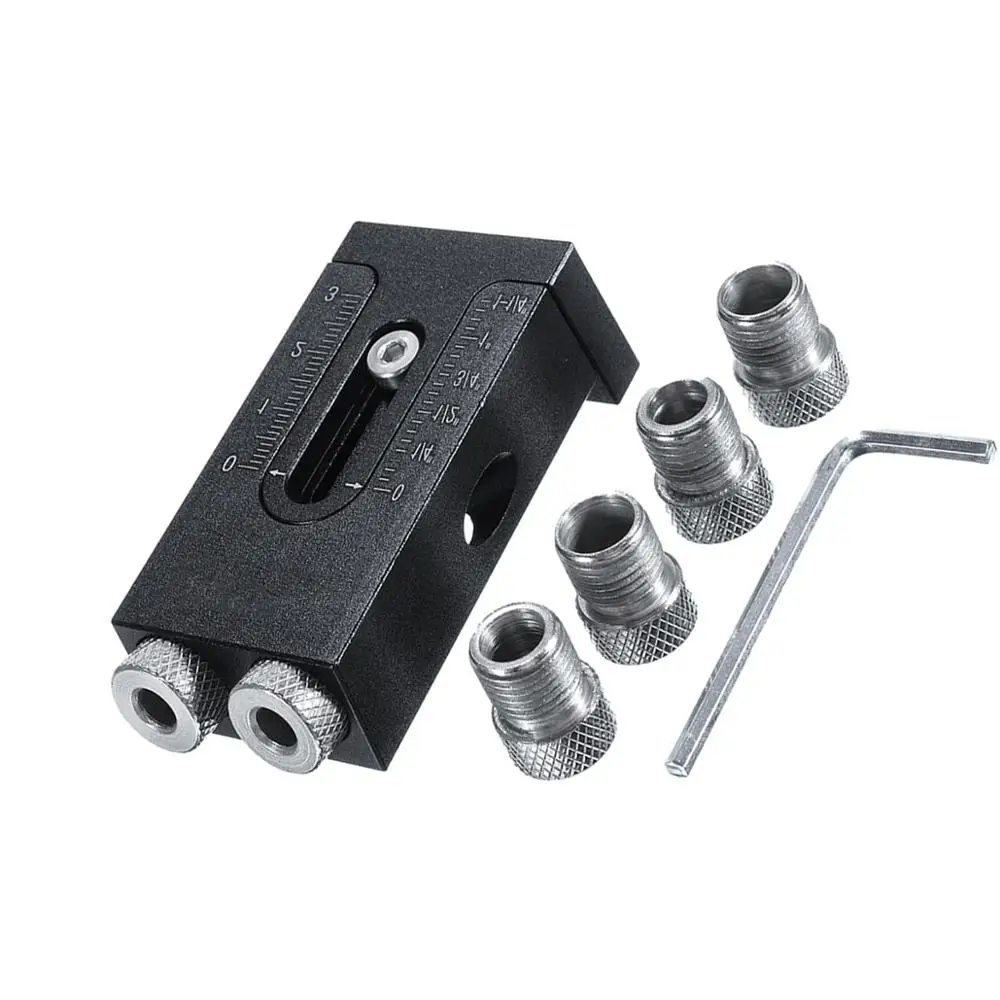 Набор для работы с карманными отверстиями 6/1/8/9 мм из алюминиевого сплава |