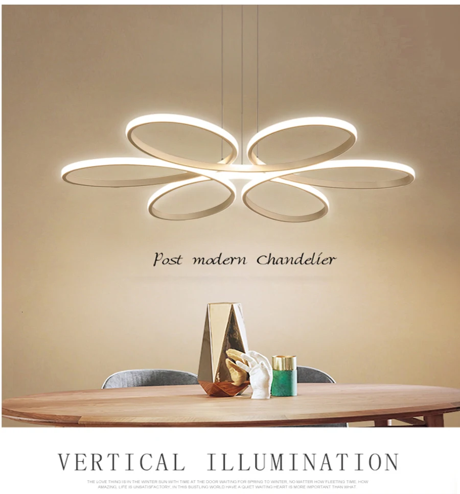 Modern led chandelier lighting for living room bedroom dining room indoor home lustre chandelier lamp AC90v-260v lampadario