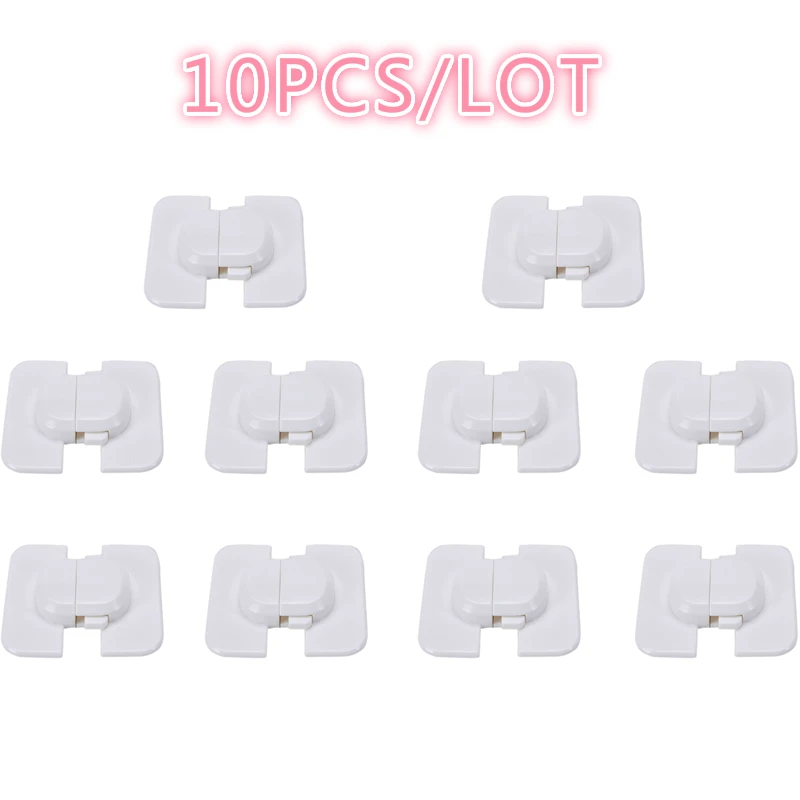 10PCS 10 шт домашний холодильник морозильник дверь Детская безопасность замок защелка Младенцы, малыши, дети замки шкафа - Цвет: 10PCS