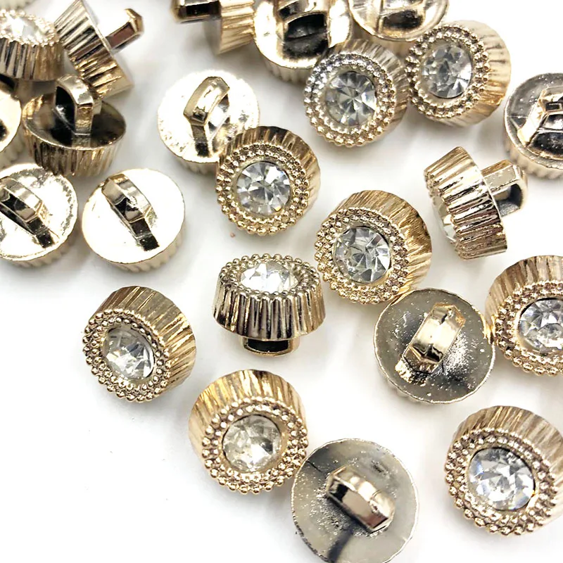 11 мм 30/50/100 шт покрытые Стразы пуговицы рубашки DIY ремесла Швейные аксессуары для