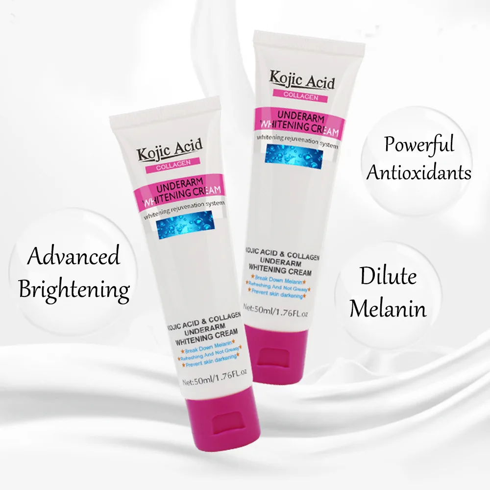 50ml Kojic Acid Women Armpit Whitening Cream Underarm Private Part Nipple Skin Care Repair Body |
