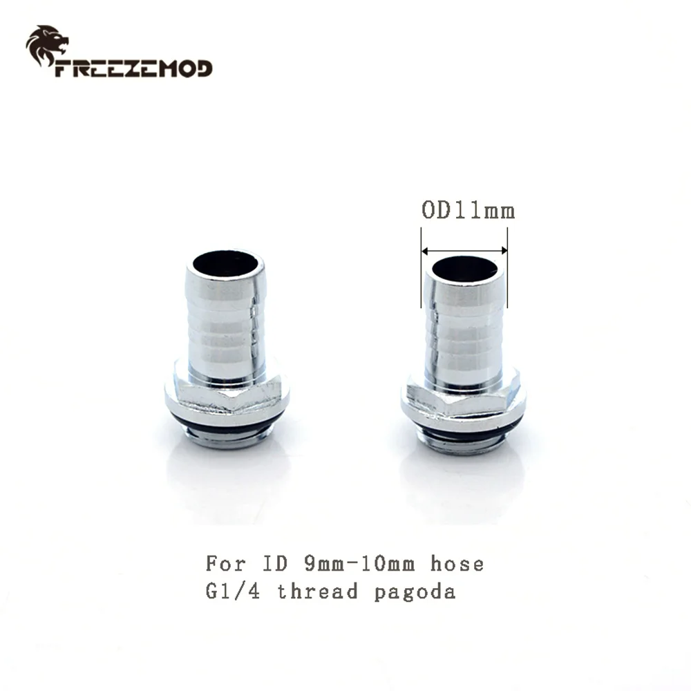 FREEZEMOD тонкий фитинг в виде пагоды OD5.5/7 6/9 3/11 мм мягкий трубчатый G1/4 шланг из ПВХ 4-5